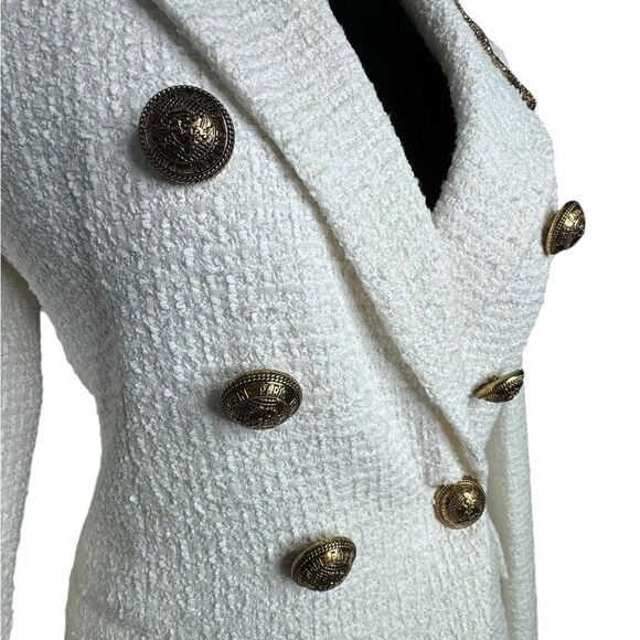 NWT Balmain Tweed & Gold Jacket - Picture 8 of 16